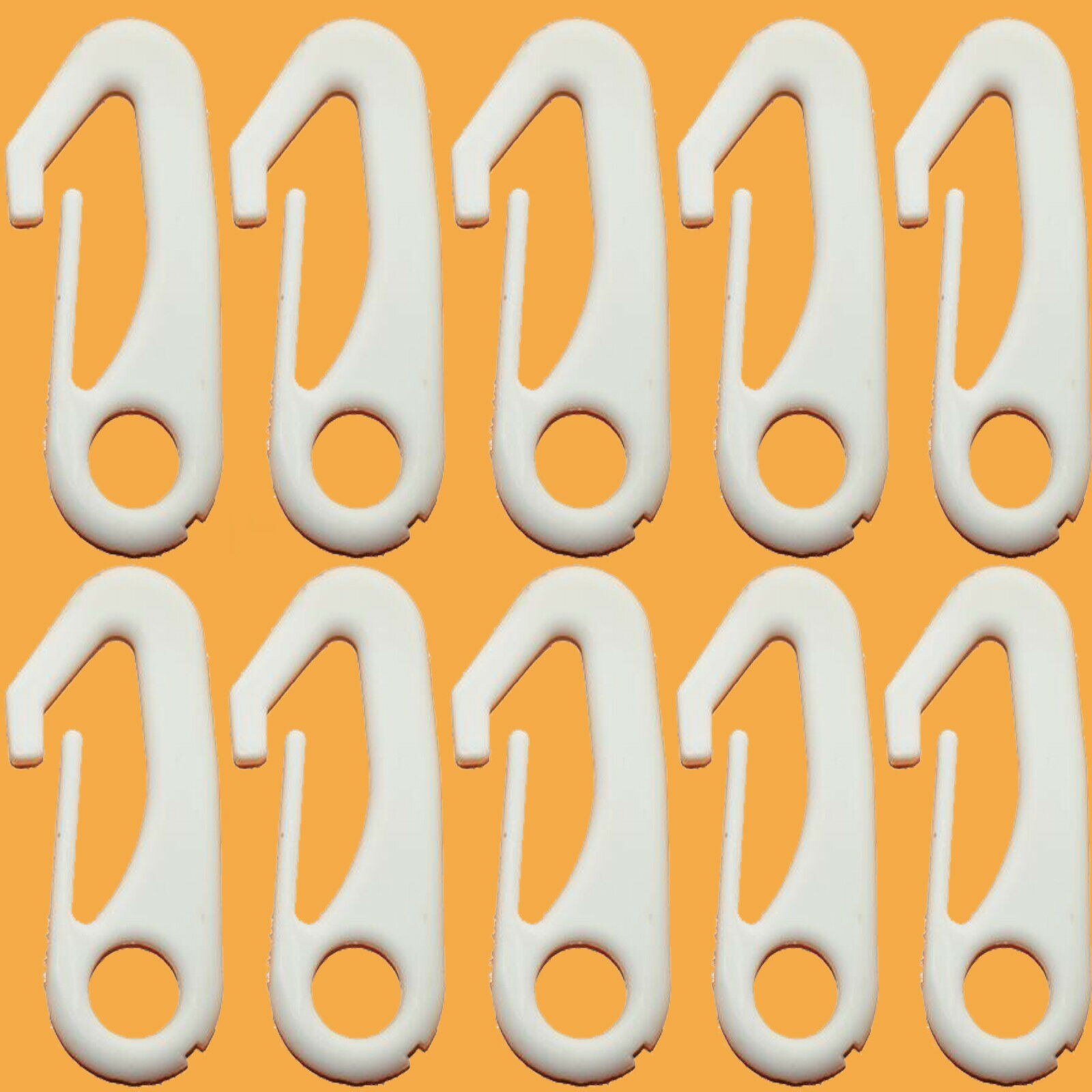 Attache de poteau en Nylon avec clips pour drapeau, 10/50/100 pièces: 50pcs