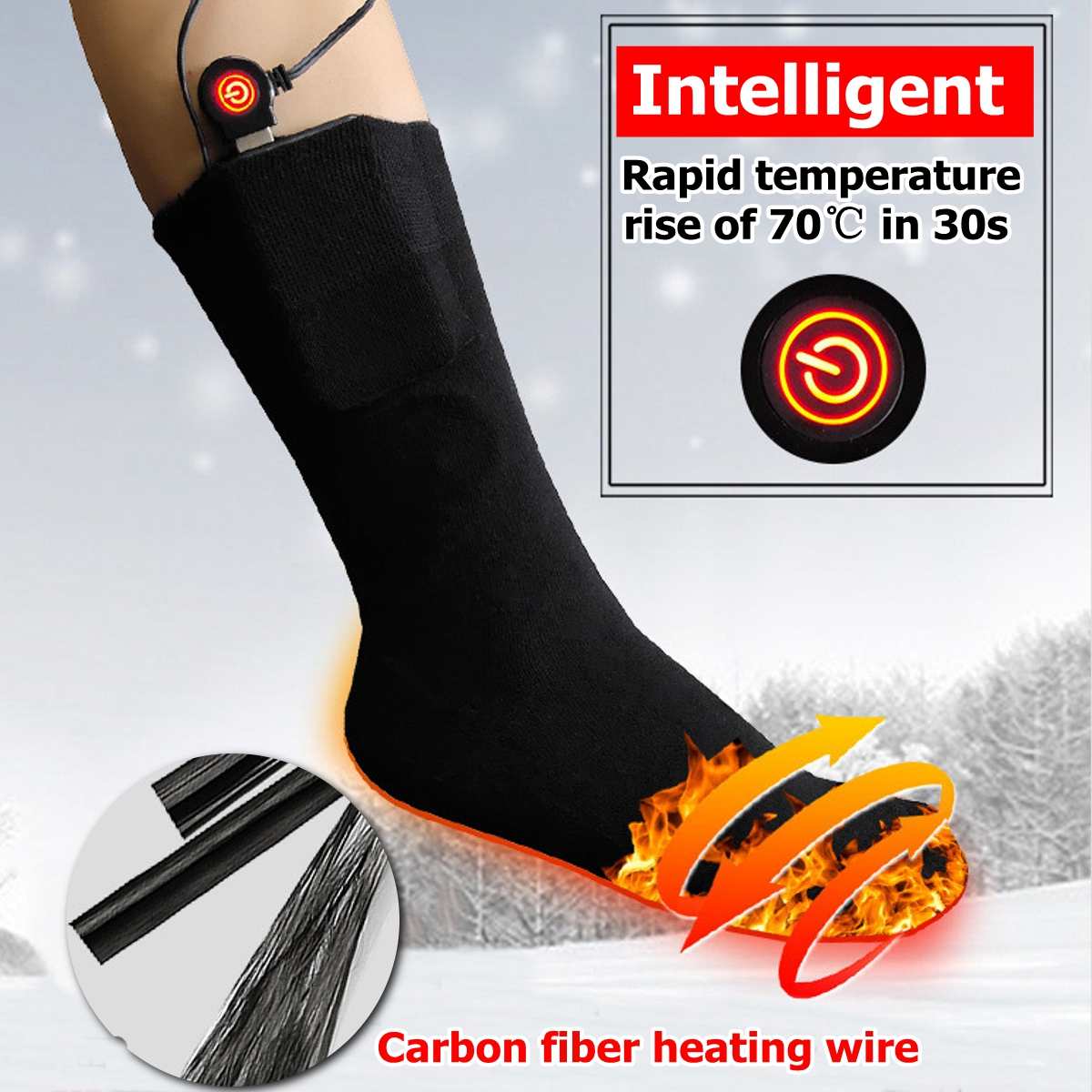 1 paar USB Erhitzt Schuh Einlegesohlen Fuß Erwärmung Pad Füße Wärmer Socke Pad Matte Winter Outdoor Sport Heizung Einlegesohlen Winter warme