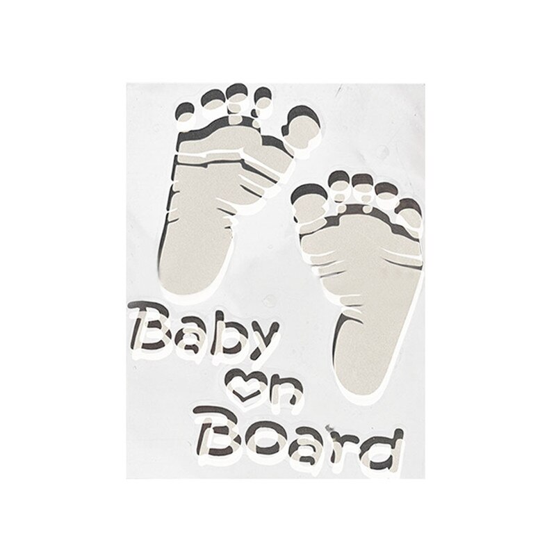 Car Sticker Baby On Board Vinyl Car Graphics Window Vehicle Sticker Decal Decor Auto #3O17: White