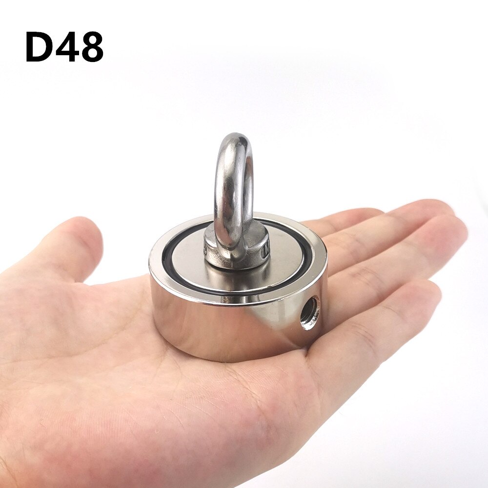 Sterke Neodymium Magneet Dubbele Kant Zoeken Magneet Haak D48 - D94 * 28 Mm Super Power Salvage Vissen Magnetische Stell bekerhouder: D48x18