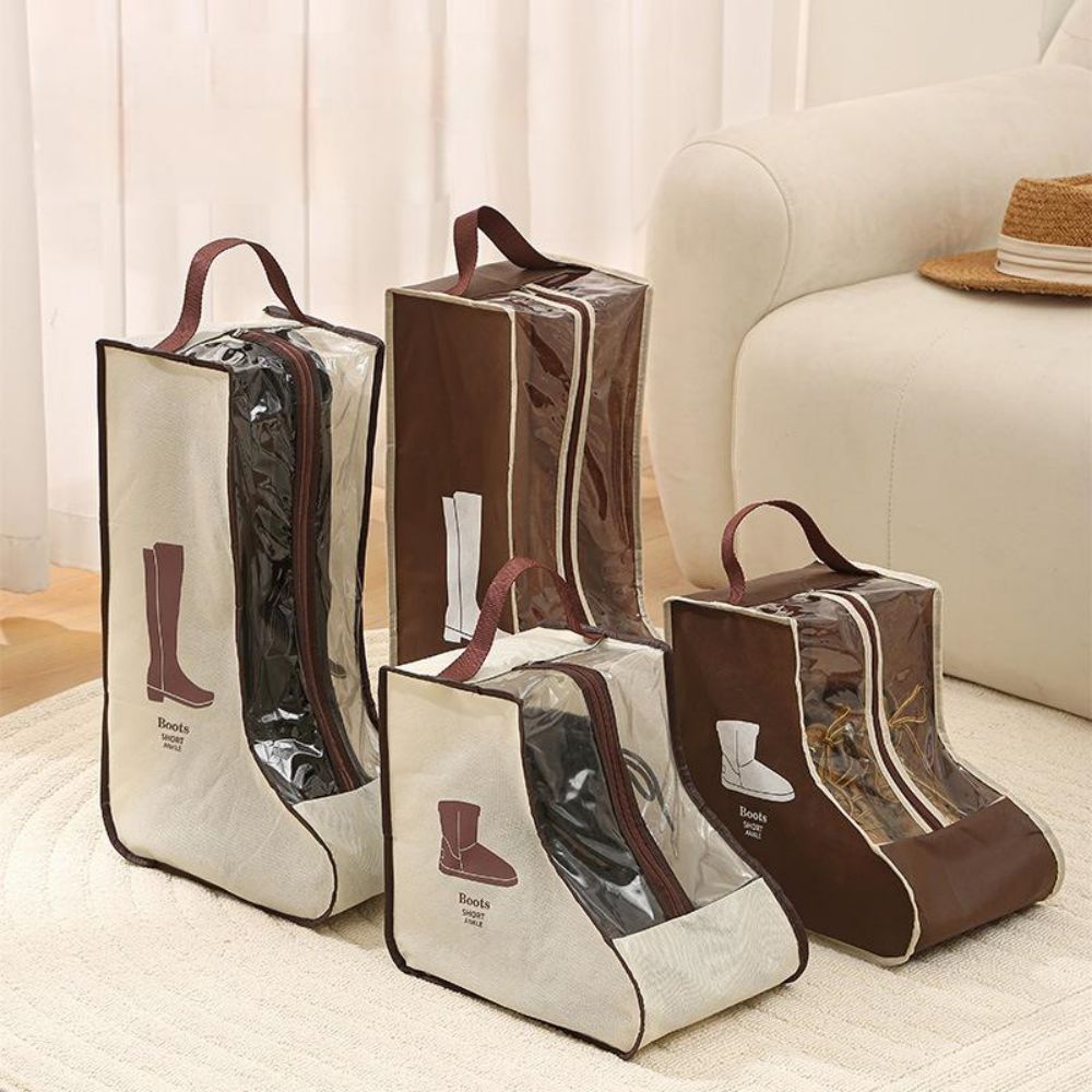 Schoen Opbergtas Thuis Handheld Non-woven Visuele Overschoen Stoflaarzen Korte Laarzen Covers Waterdichte Schoenen Organizer Gods