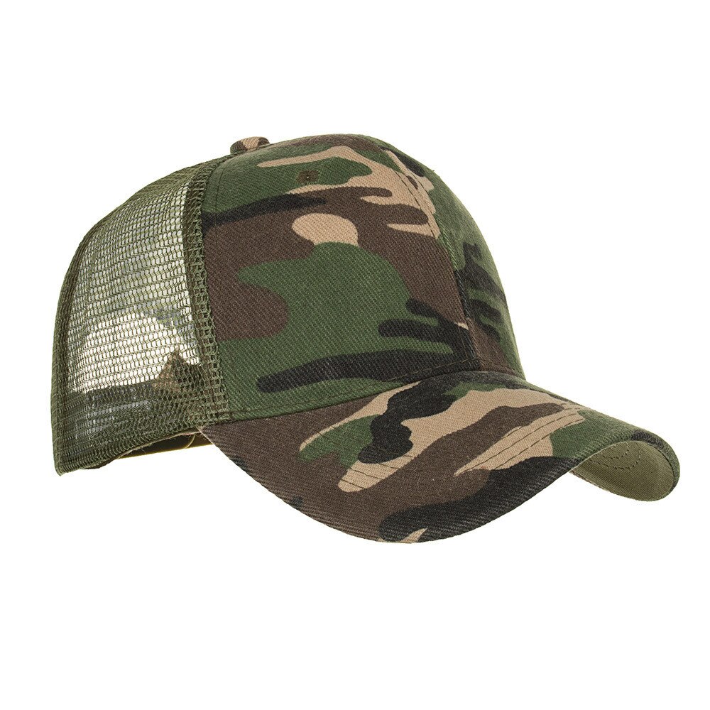Camouflage Zomer Cap Mesh Hoeden Voor Mannen Vrouwen Casual Hoeden Hip Hop Baseball Caps Katoen Blend Baseball Caps Verstelbare Hoed m808