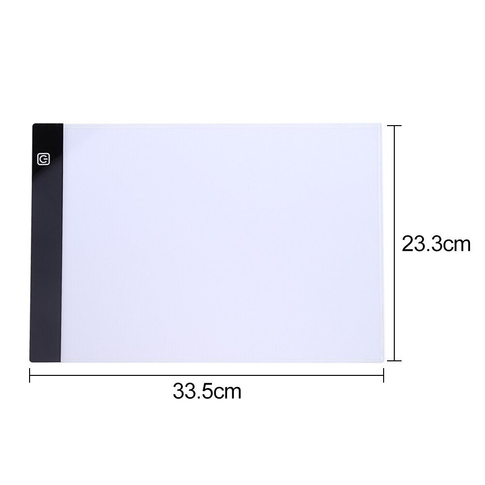 Digital Tablets 33.5*23.3cm Inch A5 LED Thin Graphic Artist art Board Template Drawing Board Three-level Tight Box