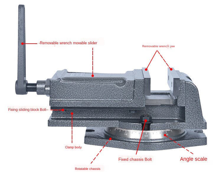 Flat-nose pliers for QH heavy-duty milling machine... – Grandado