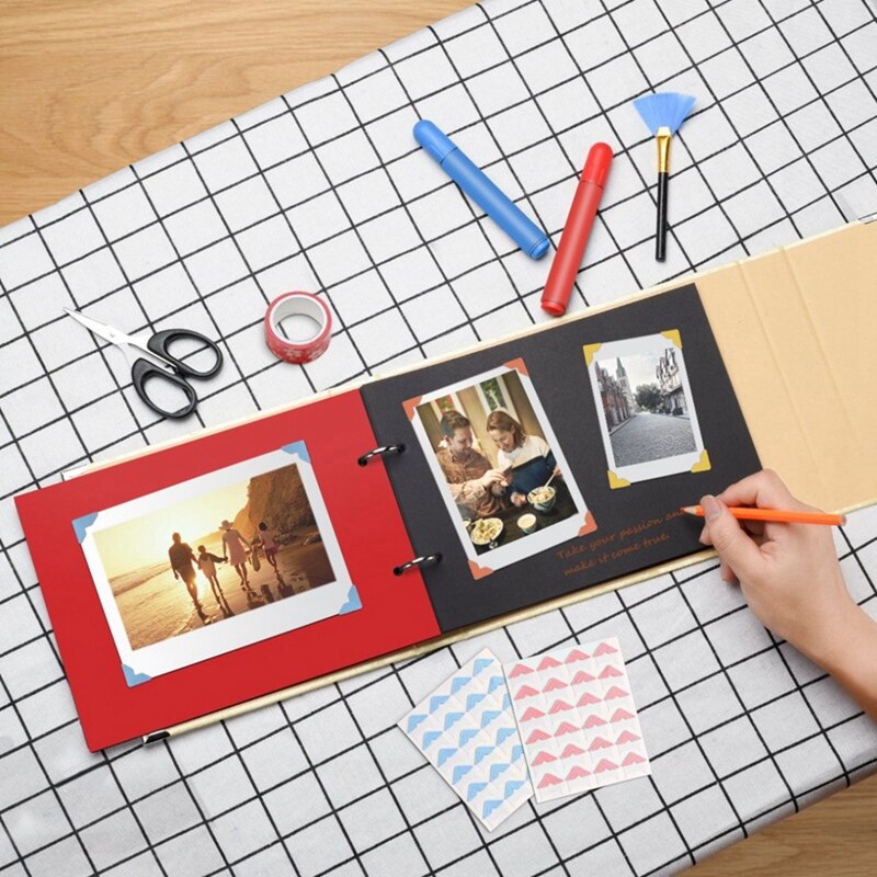 BMBY-Herz DIY Sammelalbum Fotoalbum Hochzeit Jahrestag Valentinstag Hochzeit Geburtstag Familie Album Speicher Bücher