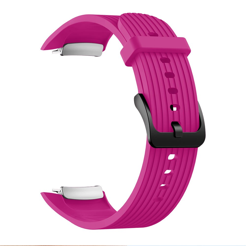 Für Samsung Galaxy Getriebe Fit2 Pro Uhr Band Handgelenk Armband Smartwatch für Getriebe Fit 2 SM-R36 Ersatz Silikon Armband Armband: rose red / L