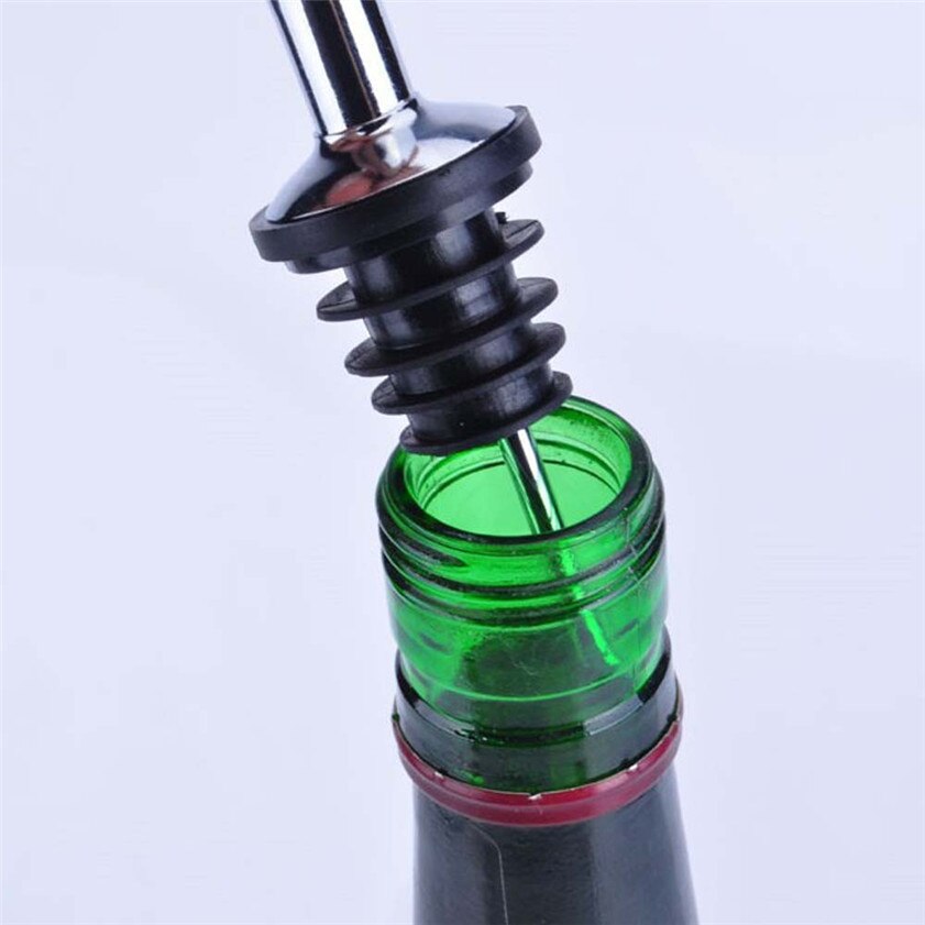 Spirit Pourer Flow Wine Bottle Pour Spout Stopper Stainless Steel Cap 170215