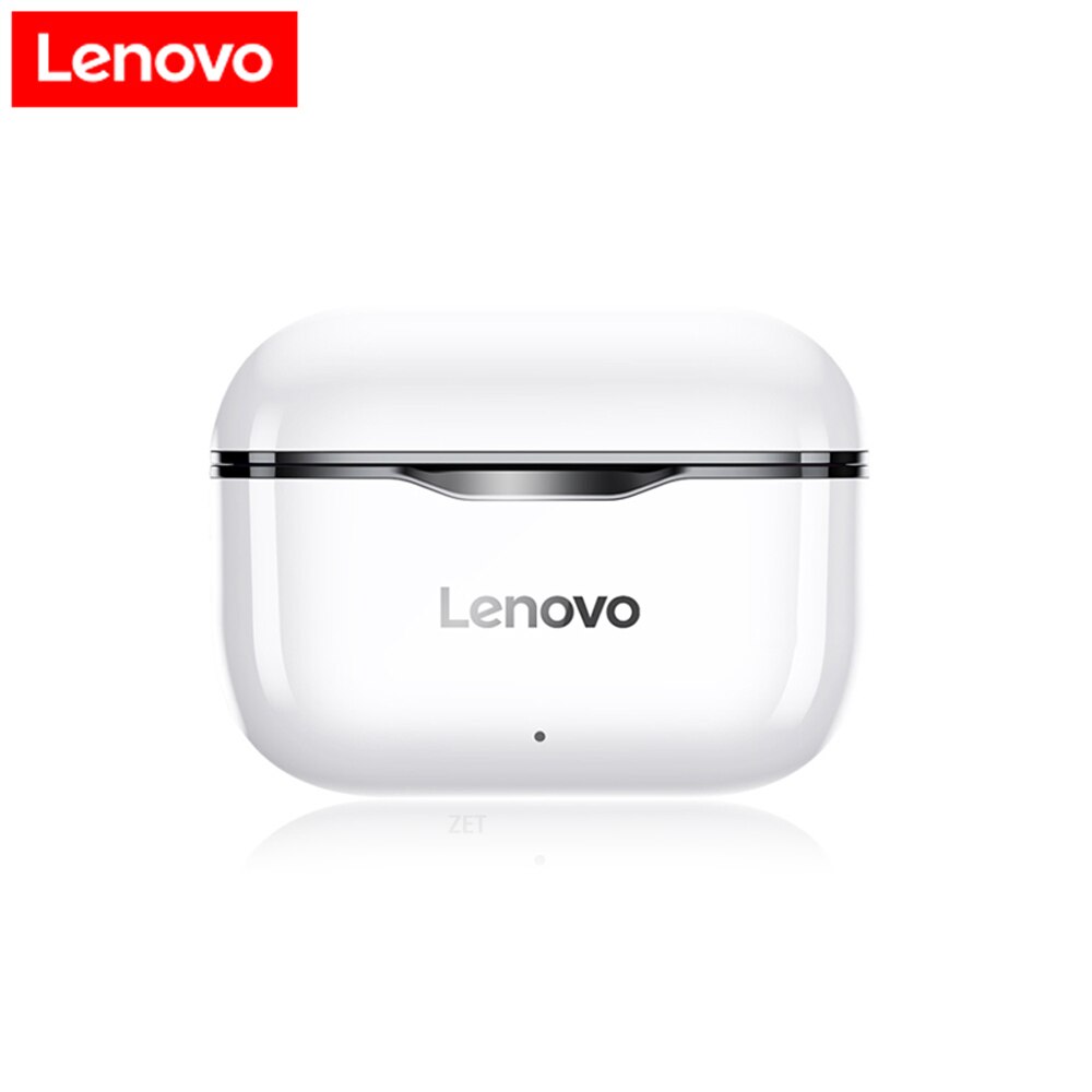 Original Lenovo LP1/LP1S/LP2/LP40 Wireless Earphone Bluetooth 5.0 Headphone Stereo Bass Headset Touch Control TWS Earbuds w/ Mic: LP1 Black