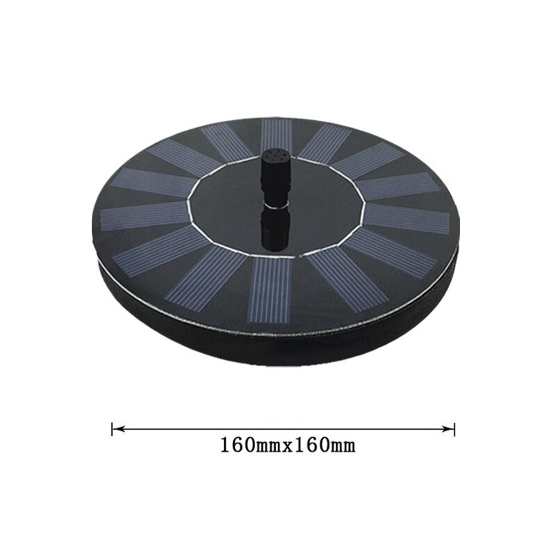 Mini Solar Fountain Solar Water Fountain Garden Pool Pond Outdoor Solar Panel Home Garden Decoration: Default Title