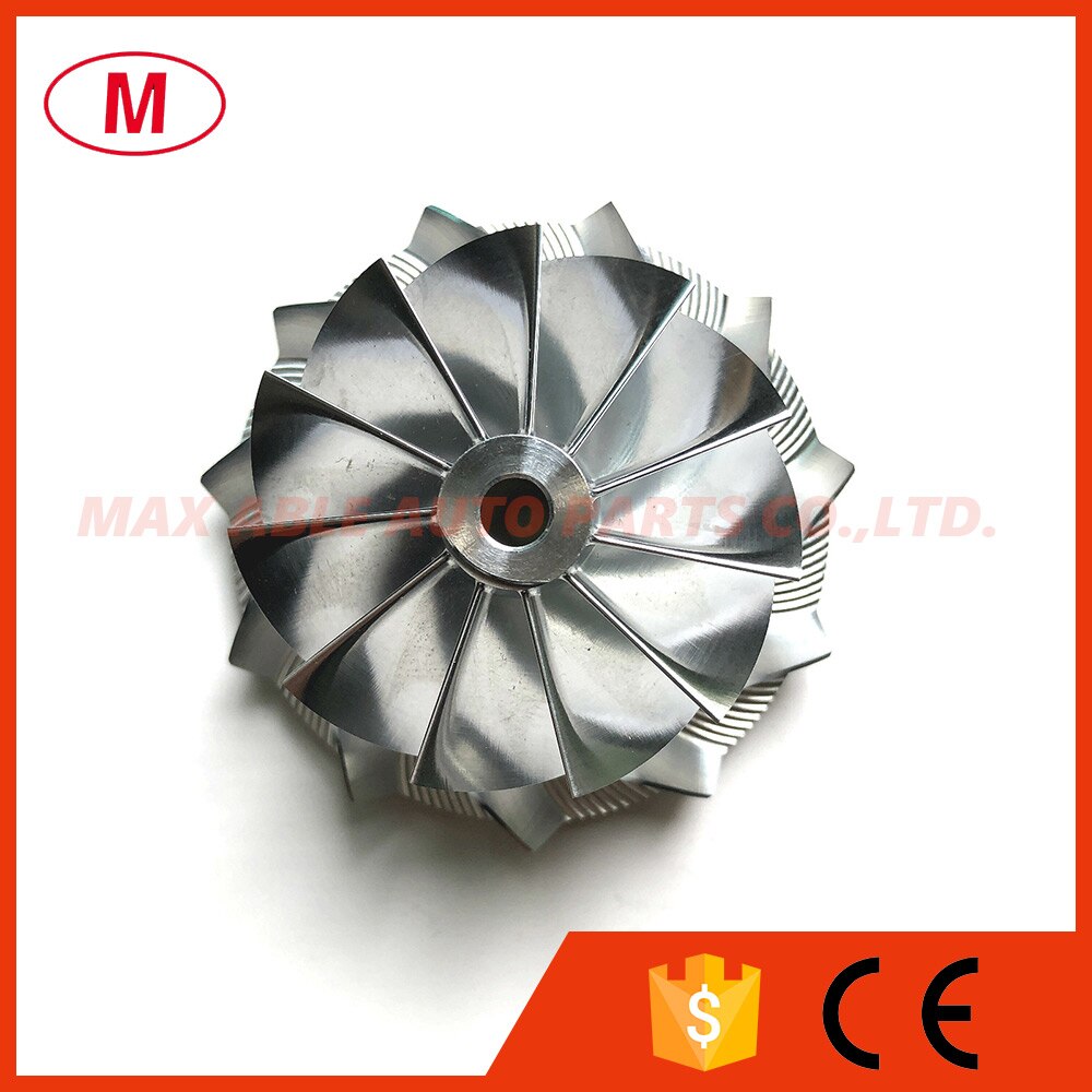 GT15-25 737689-0001 43.40/56.03mm 11 + 0 ostrza wysoki wydajność turbosprężarka frezowanie/wirnik turbiny z kęsa dla 757608-0001/761399-0001
