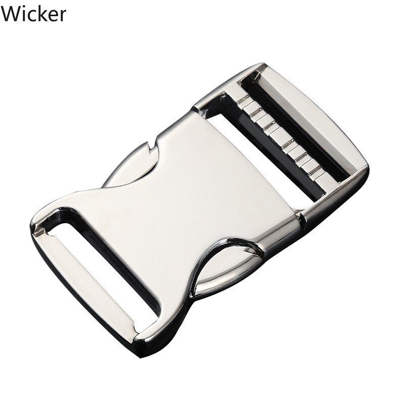 Heavy Duty Metal Side Release Buckle for Luggage Webbing Belt Backpack Diy Silver Plating Insert Fastener for Travel Bag Camping