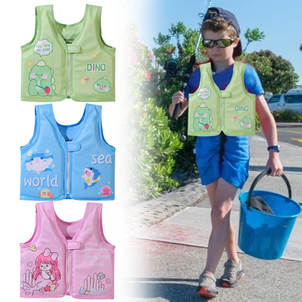 Kids Life Jackets Baby Swimsuit Children Life Vest Inflatable Swim Vest Swimming Aid Buoyancy Clothing Swimming Pool Accessories