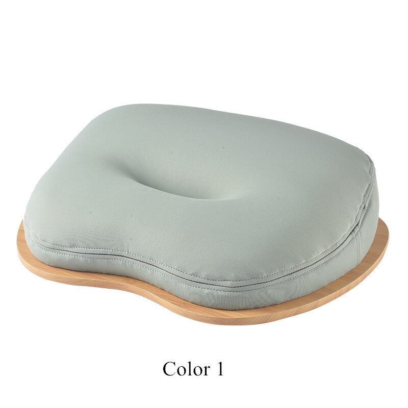 Multifunction Laptop Tray Stand Pillow Knee Wood Table Laptop Desk Tablet Phone Flip Portable Outdoor Headrest Office Nap Pillow: Color 1