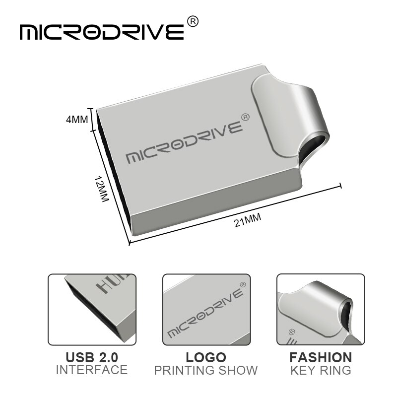 Unidad flash usb Mini pendrive 32GB 16GB pendrive con memoria 64GB 128GB disco flash en llave usb 2,0 disco U de alta velocidad