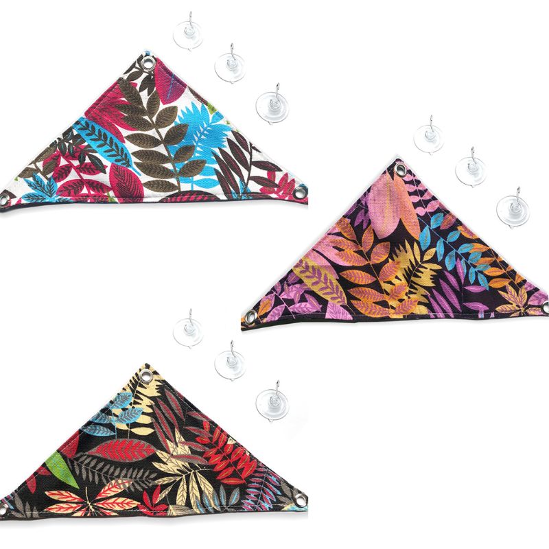 1Set Pet Canvas Triangle Hammock Sleeping Bed Play Toys Reptile Snake Lizard Climb Hanging House Cage