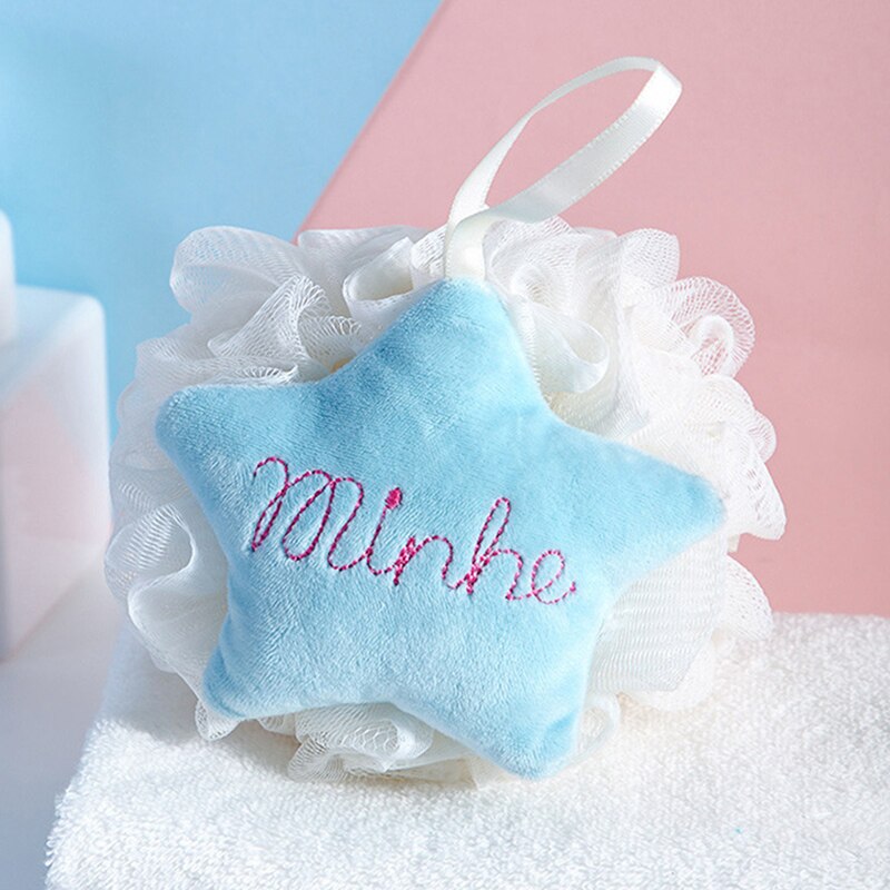 Costway-boule de bain, jolie boule de nettoyage en filet de loofa, éponge de bain et douche, tissu de lavage à bulles douces