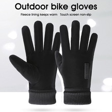 Winter Outdoor Rijden Handschoenen Voor Mannen Vrouwen Waterdichte Fleece Gevoerde Touch Screen Handschoenen Voor Fietsen En Skiën