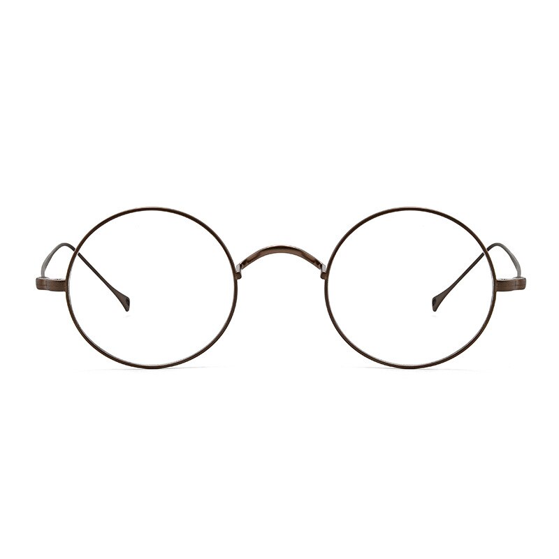 Gafas japonesas hechas a mano para hombre y mujer, lentes clásicas pequeñas y redondas de titanio, montura ultraligera, Retro, para miopía, nuevas