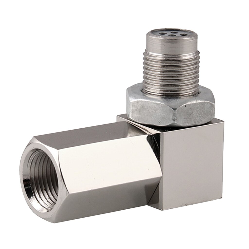 90 Degree Check Engine Light Bungs O2 Sensor Socket genuine Real Mini Catalytic Converter Inside 201 Stainless Steel