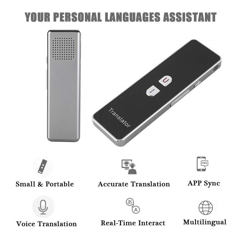 Portable Intelligent Real-time Language Voice Translator Speech 2.4G Smart Pocket Interpreter Support 40 Languages For Business