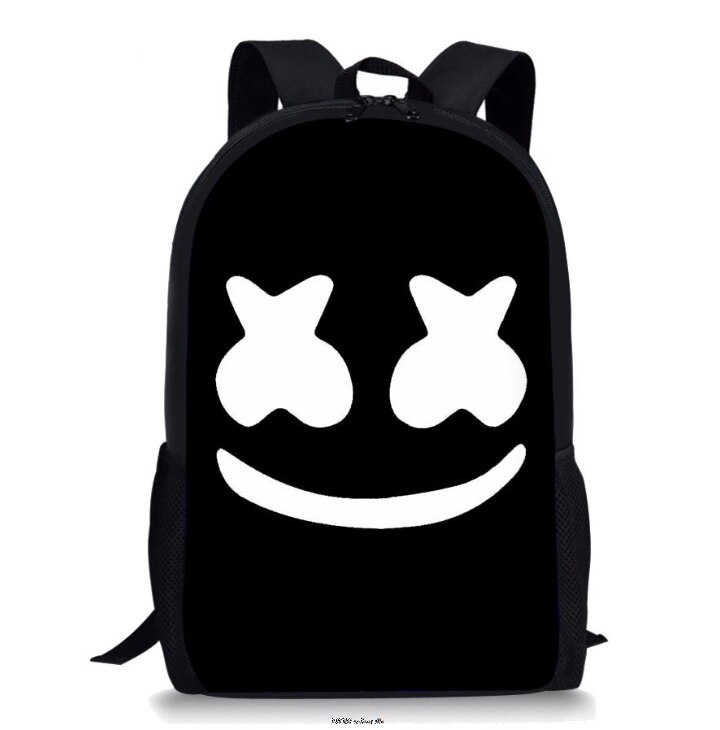 Kid Boys Girls School Bag Mochila Infantil DJ Marshmello Backpack 3D Prints Waterproof with Crewmate Christmas On Sell: 12