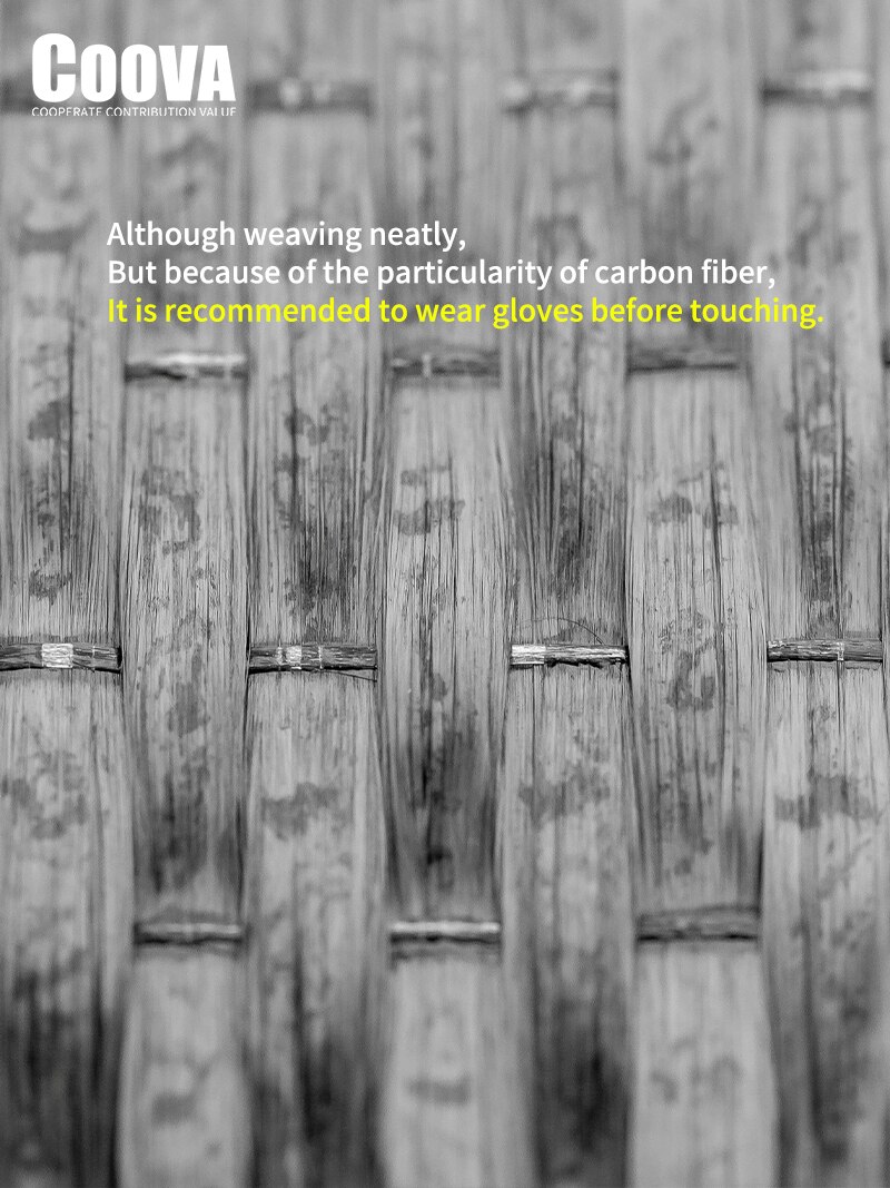 F402 COOVA 12K 300g Carbon Fiber Cloth Carbon Fiber Fabric Unidirection Fibra De Carbono For DIY Repair Reforcement Decoration