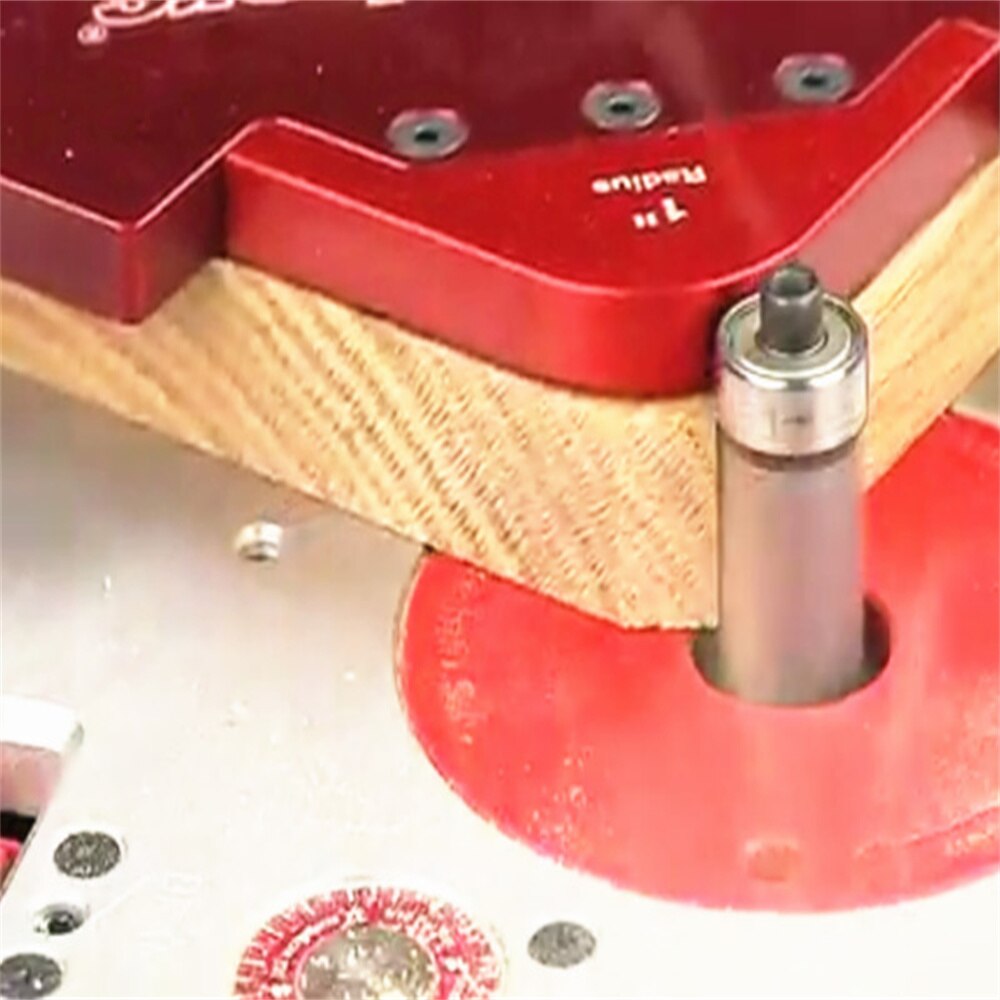 Woodworking Fillet Gauge Aluminium Alloy Bevel Gauge Angle Ruler Contour Gauge Arc Radius Quick-Jig Round Corner Template