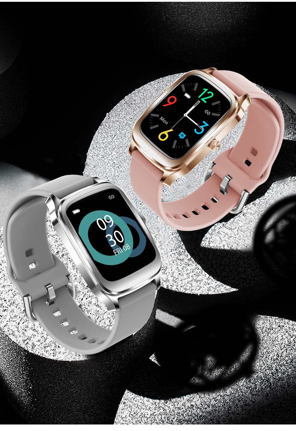 Mode Comfortabele Haylou H68 Smart Horloge, IP68 Waterdicht, 12 Sport Modi, Oproep Herinnering, bluetooth 5.0 Smart Band