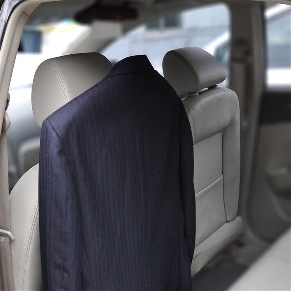 B-LIFE Siège Auto Pliable Porte-Manteau Cintre Siège Chaise Appuie-tête Voiture Cintre pour Manteau Veste Voiture Veste Cintre Noir