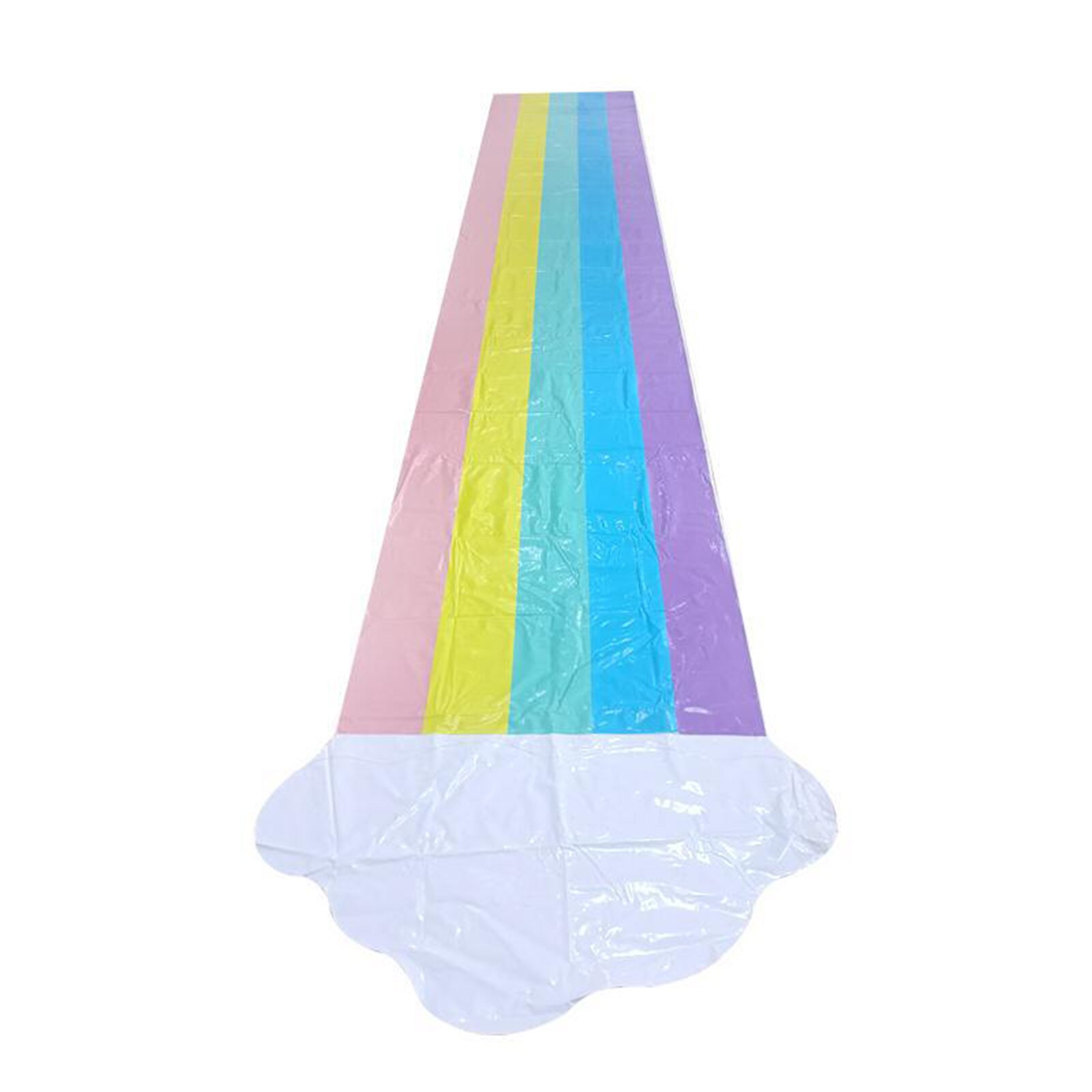 Vijf Kleur Cloud Rainbow Slide Pvc Opblaasbare Kinderen Gazon Waternevel Enkele Dia Perfecte Te Gebruiken: Default Title