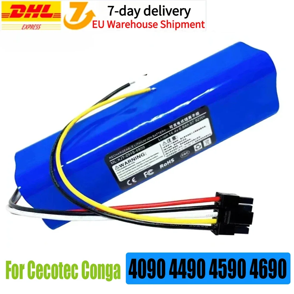 14,8 V 12800 mAh 100 % neuer CECOTEC CONGA 4090 4490 4690 4590 Wischroboter-Akku Netease Intelligente Fertigung NIT-Modell
