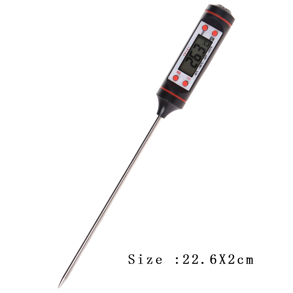 Digital Meat Food Thermometer Kitchen Cooking Probe BBQ Measurement Tools for BBQ Sensor Gauge Heat Indicator Thermometer: A