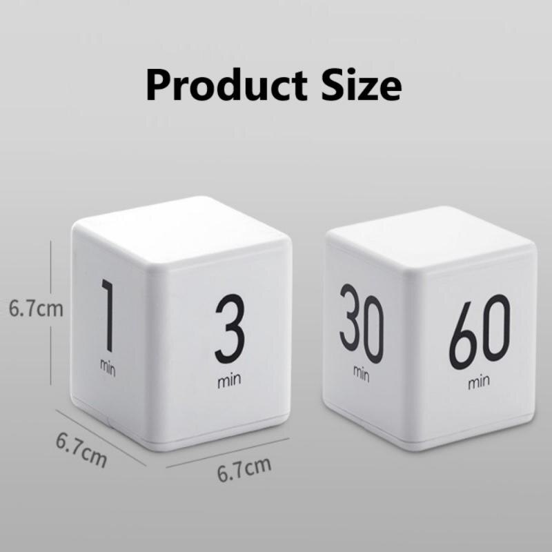 Cube Kitchen Timer Square Cooking Count Up Countdown Alarm Sleep Stopwatch Clock For Time Management Timer Workout Timer Tools