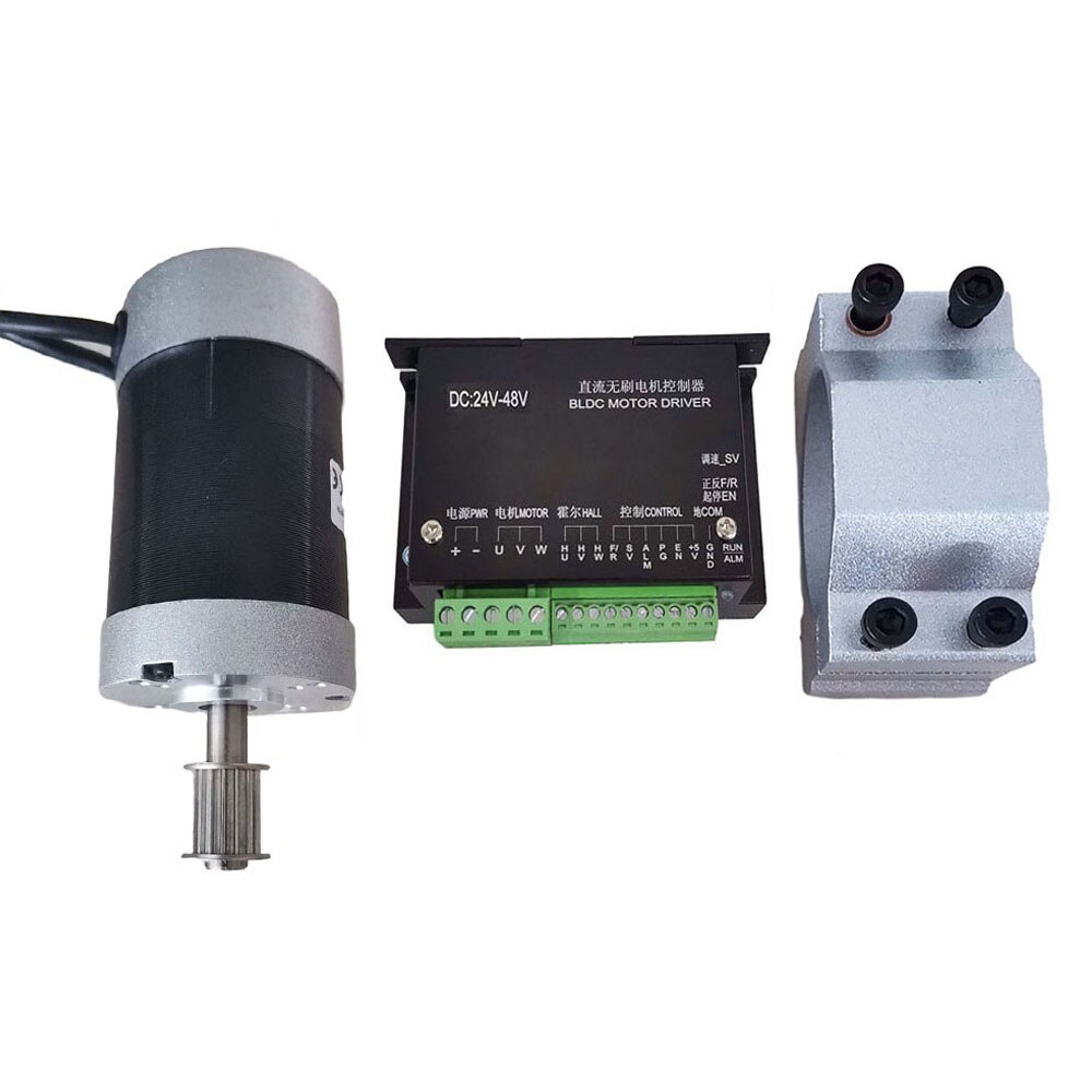 Three Phase Eight Wire 55 Brushless Motor with Inner Rotor, Double Ball Bearings, DC 24V-48V Mute Large Torque Motor High Power: Package5