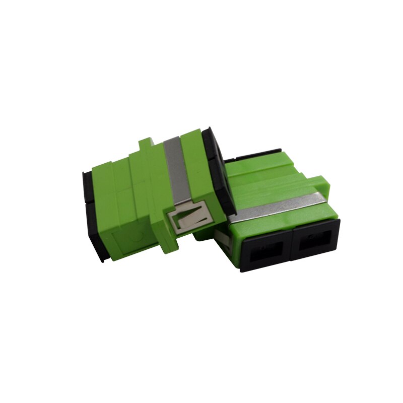 100 Stck SC APC Duplex Single Fiber Optik Adapter SC Optische faser koppler SC APC Faser flansch SC stecker