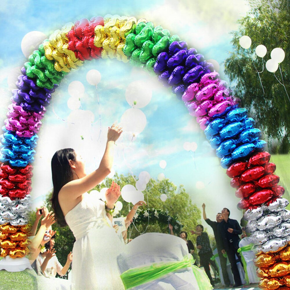 12 Stuks Folie Ballonnen Groene Mooie Hartvorm Klavertje Vier Party Decor Ballon Voor Festival