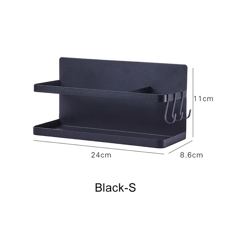 Magnet Kitchen Organizer Refrigerator Shelf Magnetic Holder Paper Towel Holder Metal Shelf Spice Storage Rack Kitchen Tools