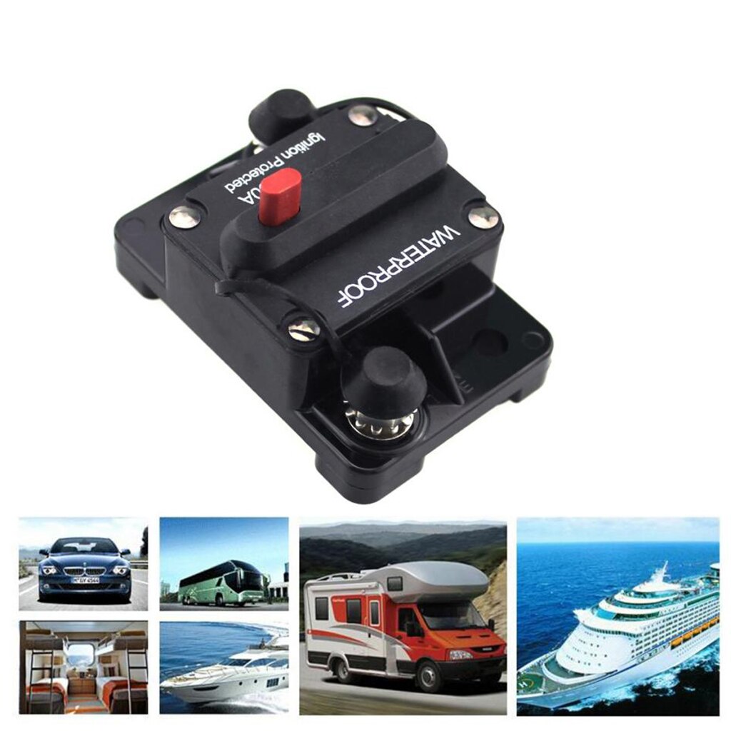 140 Amp Circuit Breaker with Manual Reset, for Marine Boat Trolling,12V-24V DC, Waterproof