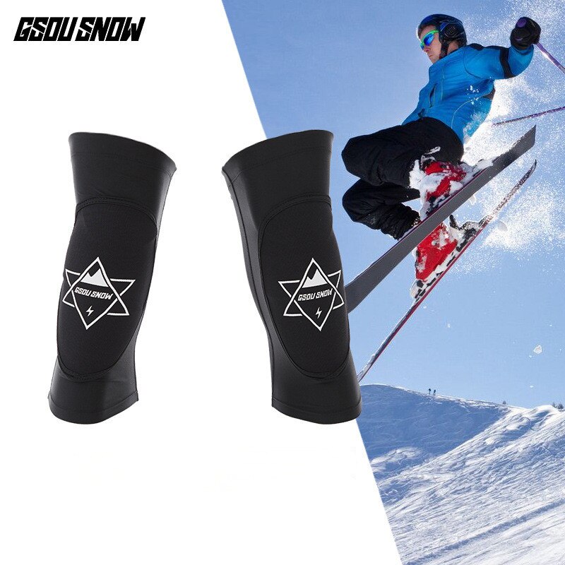 GSOU SNOW Ski knee pads outdoor men women Ski sport protector EVA anti-collision material knee pads