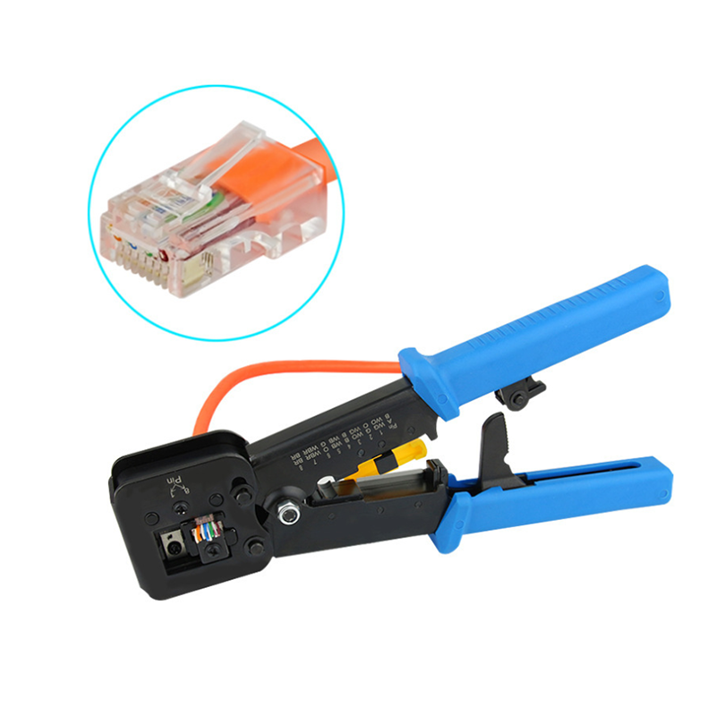 11 Pcs/Set Portable Network Repair Tool LAN RJ45 Crimping Pliers Cable Tester Crimper Clamp Plier Crimp Kit