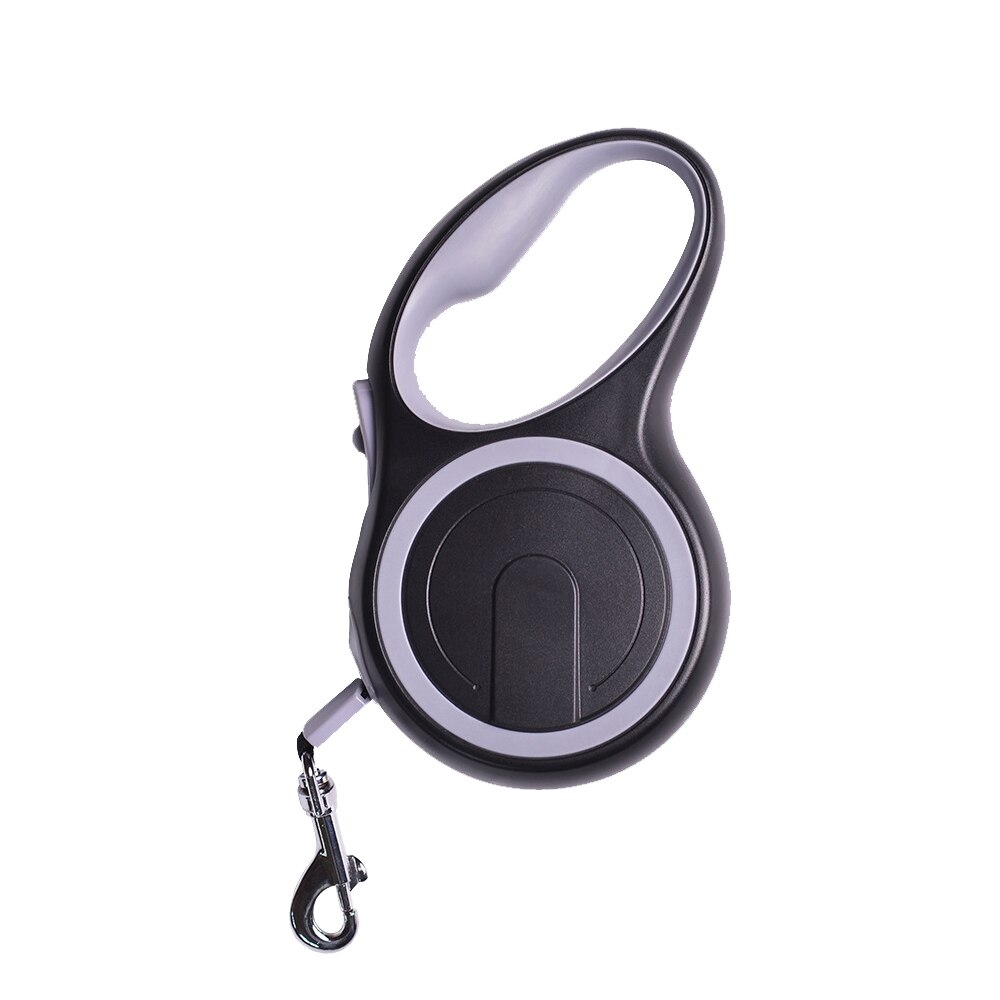 Laisse rétractable pour grands chiens, automatique, Flexible, en Nylon, corde de Traction longue et forte, extensible, fournitures pour animaux de compagnie: Gray / 5M For Within 20KG