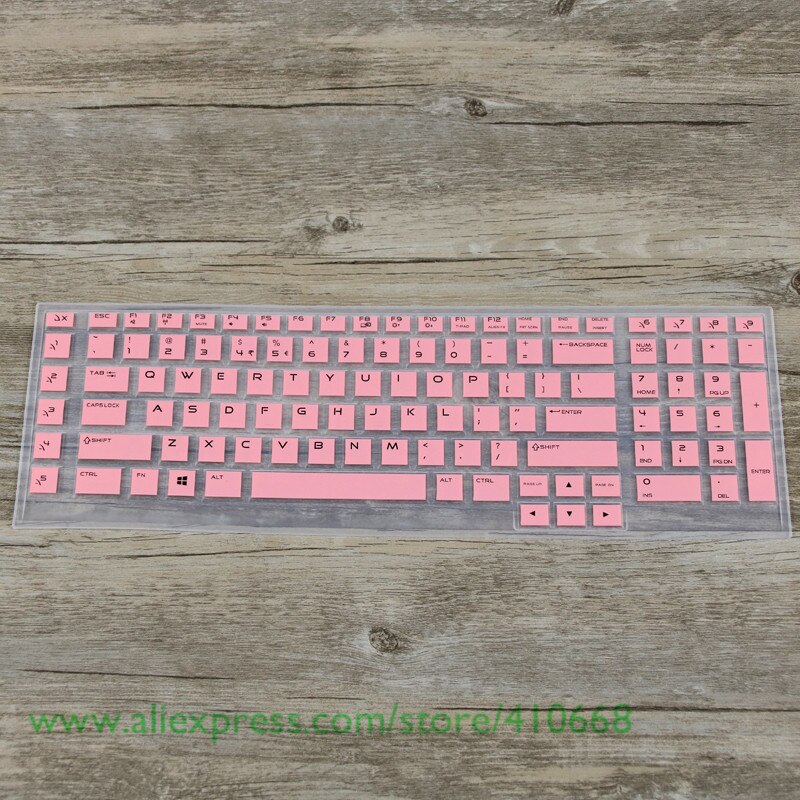 Silicone Keyboard Cover Skin Protector For Dell Alienware AREA-51M AREA-51 17 R3 M17 M15 17r5 15r4 r3 17.3 15.6 inch Laptop: Pink
