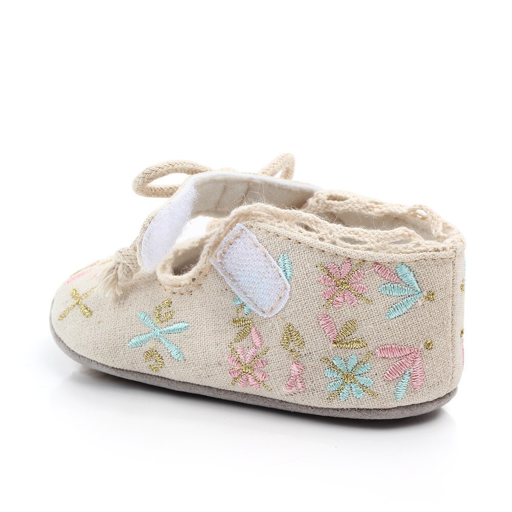 QYFLYXUE Magic Embroidered Baby shoes, baby shoes, Princess shoes, soft soles 2218