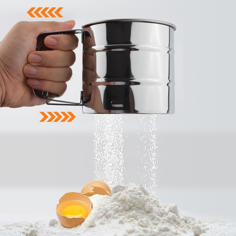 Sifter Tools Stainless Steel Mesh Flour Sifter Mechanical Bakin... – Grandado