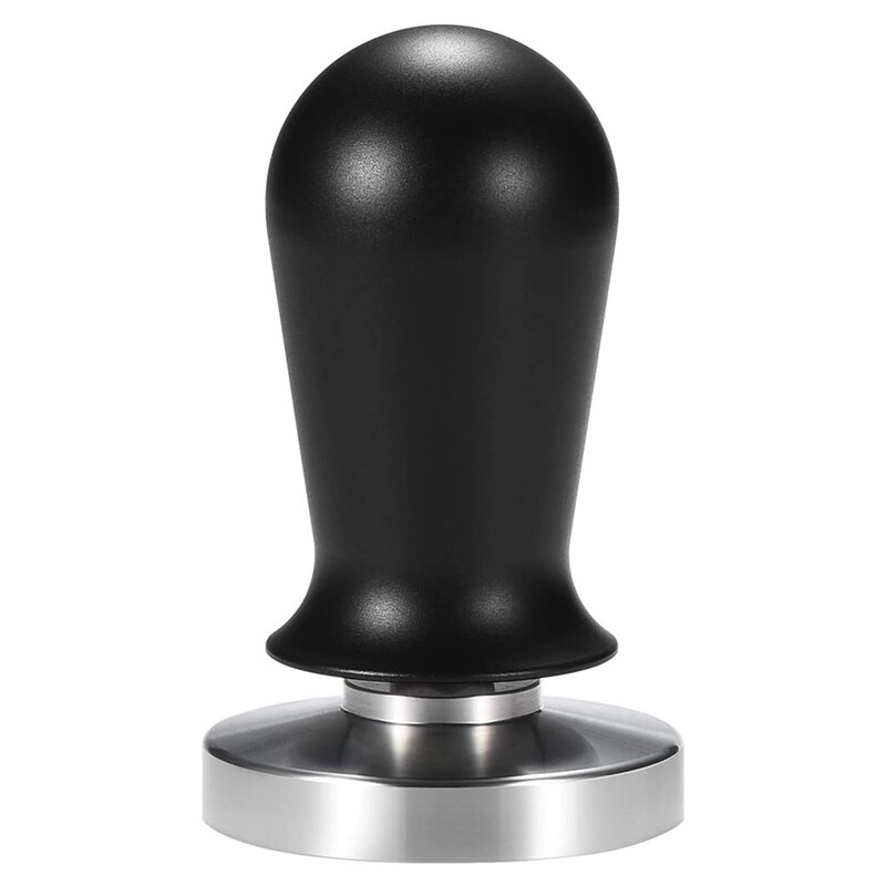 58mm kalibreret tryk espresso tamper værktøj barista espresso maskine tamper flad base 30 lbs presse rustfrit stål: Default Title