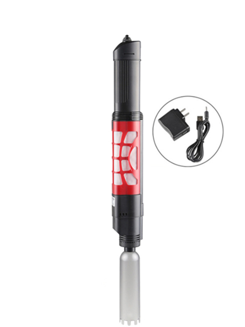 Aquarium Automatische Grind Elektrische Reiniger Waterfilter Zandwasmachine Sifon Stofzuiggereedschap voor Aquarium Aquarium: S / Rood