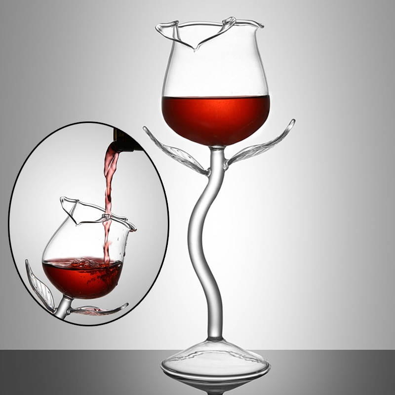 Copa de vino tinto con forma de rosa, Copas de cóctel para Bar y bebidas, herramientas de cocina, , Bar, beber, 2 uds.