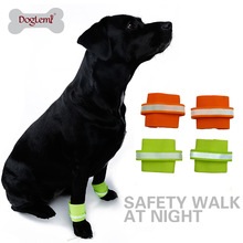 Gratis bezorging 2 stks per set reflecterende veiligheid hond polsband pet polsband