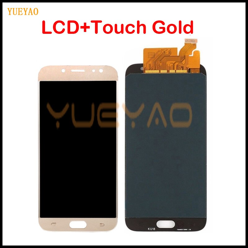 J730 LCD For Samsung Galaxy J7 Pro J730 J730FM/DS J730F/DS J730GM/DS LCD Display+Touch Screen Digitizer Assembly: LCD Adjust Gold