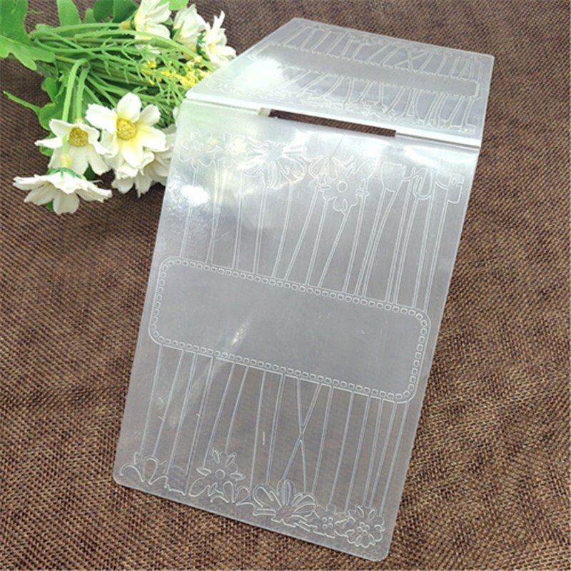Pretty Flower message print DIY Plastic Embossing Folders for DIY Scrapbooking Paper Craft/Card Making Decoration Supplies